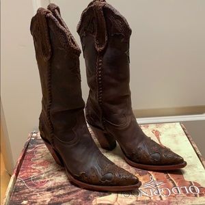 Old Gringo ladies brown pointed toe boots